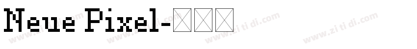 Neue Pixel字体转换